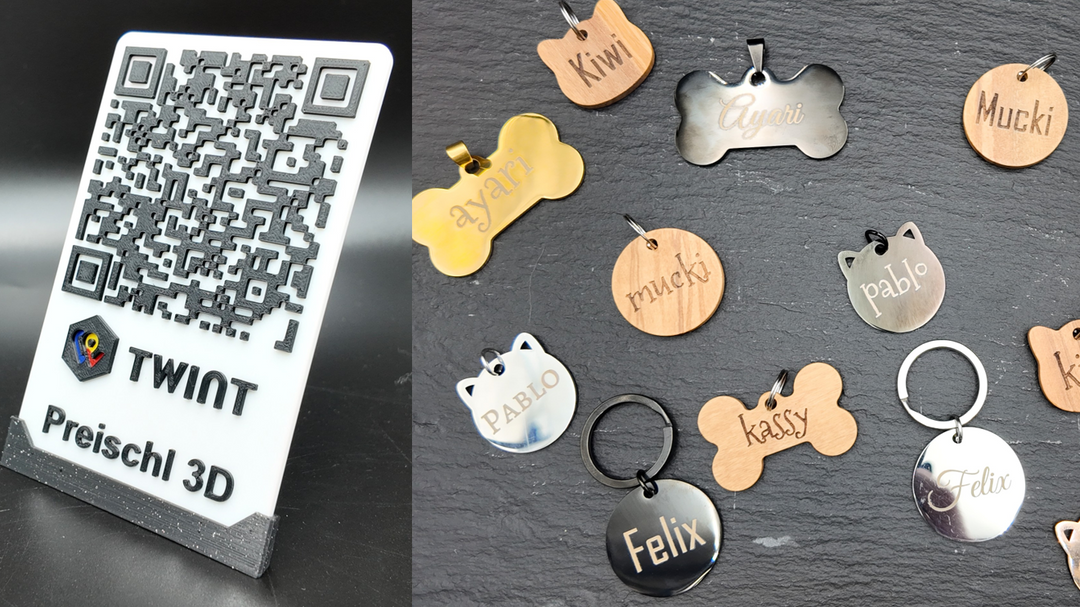 Personalisierte Artikel aus dem 3D-Druck: Individuelle B2B-Lösungen im Raum Bern