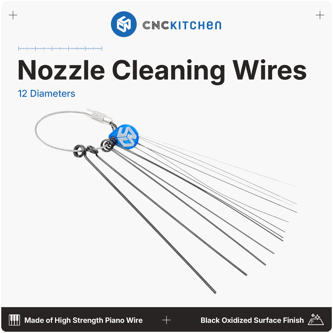 CNC Kitchen - Reinigungsdrähte für Düsen - 12 Stück