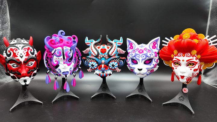 KAMI – Japanische Kunstmasken als Wanddeko