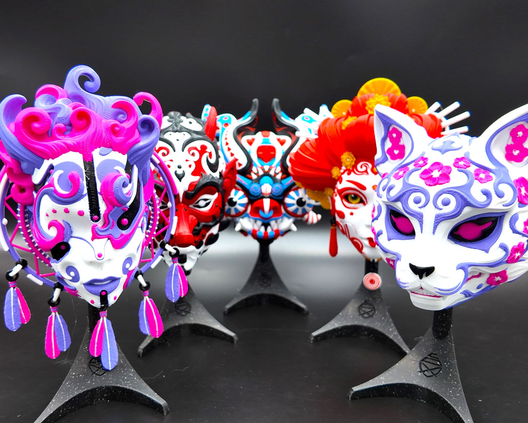 KAMI – Japanische Kunstmasken als Wanddeko