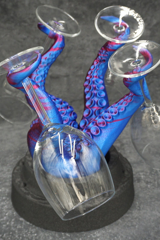 Porte-verre à vin tentacule