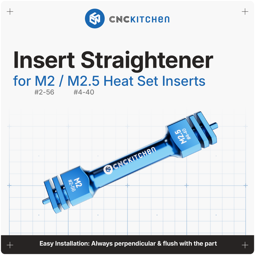 CNC Kitchen - Richtwerkzeug für Gewindeeinsätze M2 &amp; M2.5