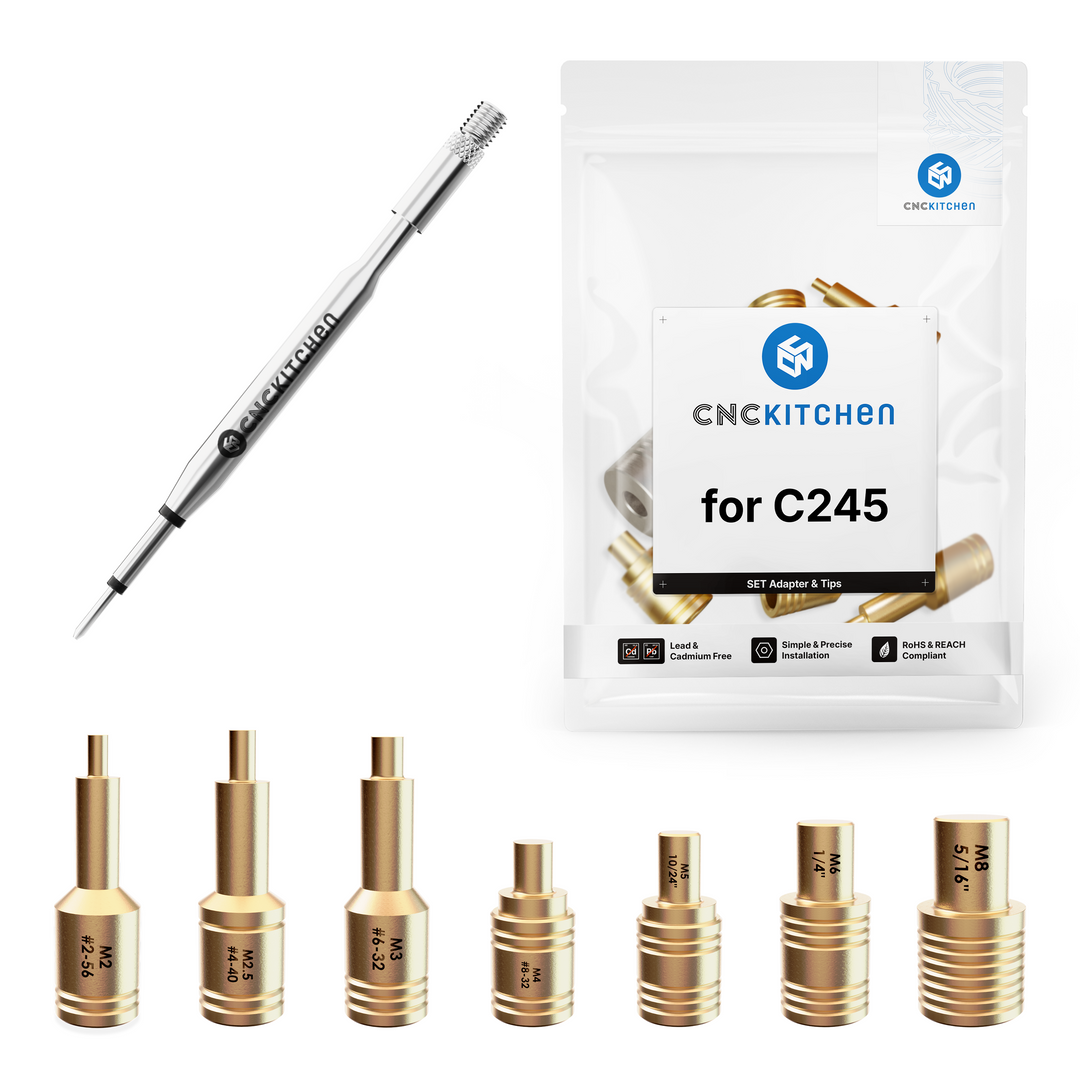 CNC Kitchen - Einschmelzhilfen SET + Adapter für C245