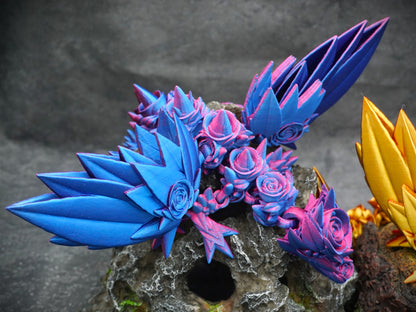 Movable rose wing dragon
